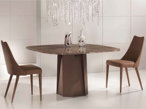 DIBLA - Dark Emperador marble table _ International Marmi